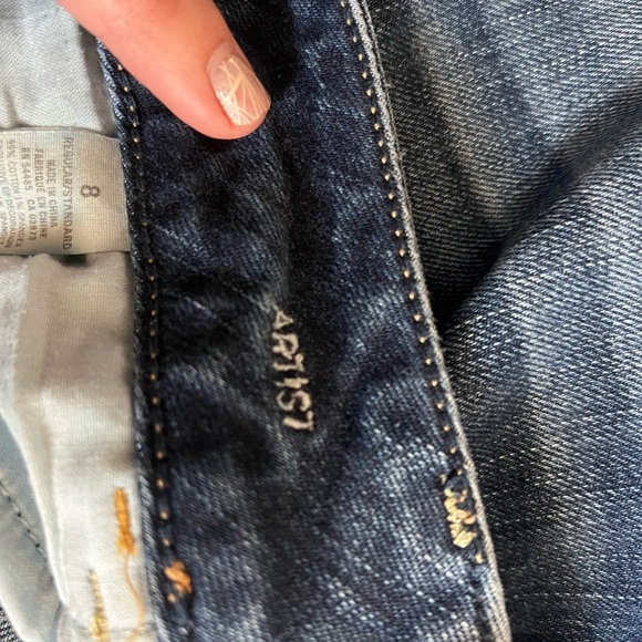 American Eagle distressed artist stretch jeans 8 regular - Picture 2 of 6